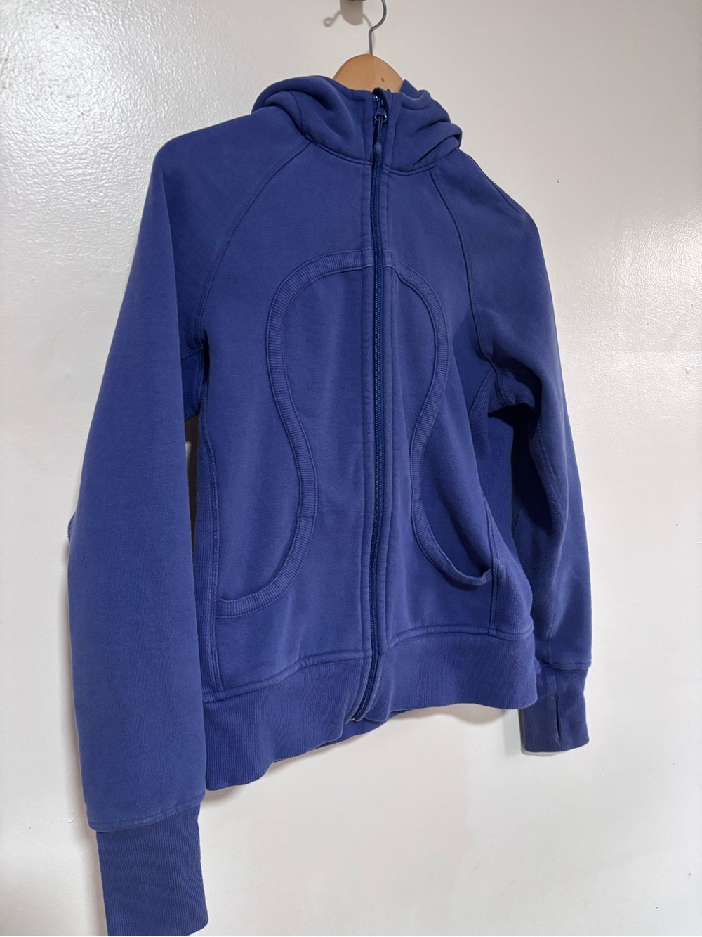 lululemon Scuba II Deep Purple Thick Full-Zip Hooded Sweatshirt size 10